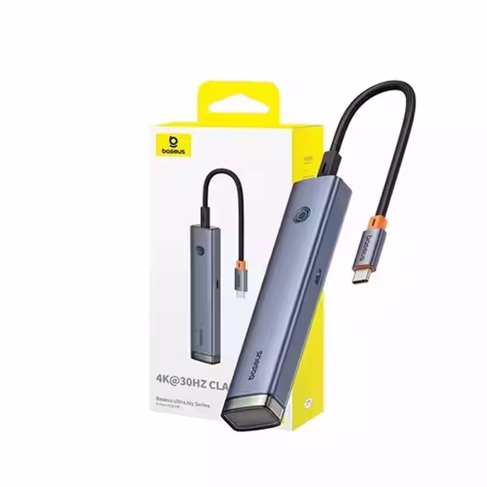 هاب 6 پورت تایپ سی بیسوس Baseus 6-Port HUB AIR UltraJoy Series Type-C B00052802811-01