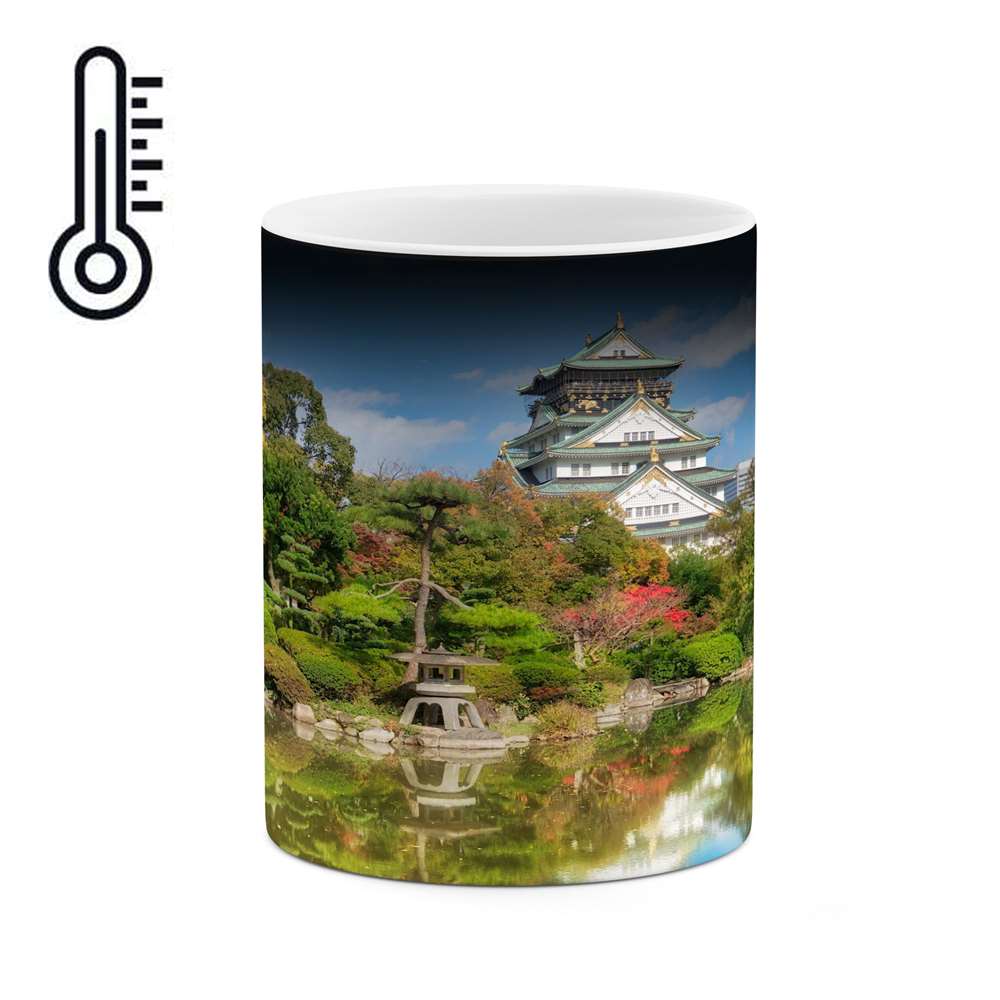 ماگ حرارتی کاکتی طرح قصر مدل mgh15305