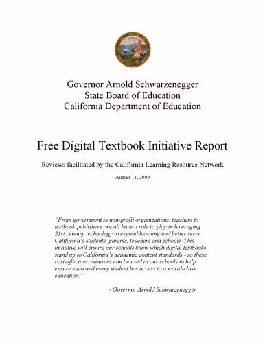 خرید و دانلود نسخه کامل کتاب Free Digital Textbook Initiative Report