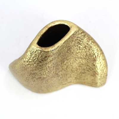 گلدان سفالی طرح موجی