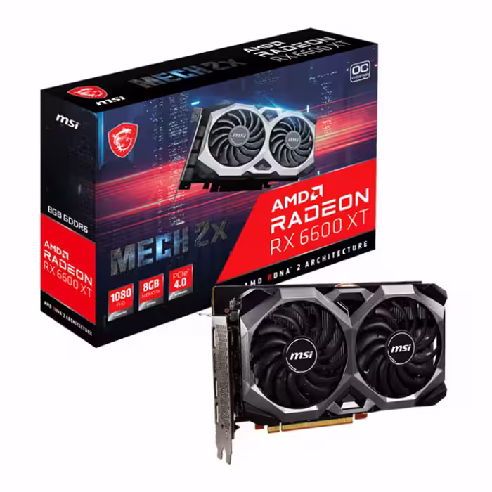 کارت گرافیک ام اس آی Radeon RX 6600 XT MECH 2X 8G OCV1