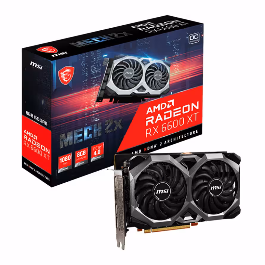 کارت گرافیک ام اس آی Radeon RX 6600 XT MECH 2X 8G OCV1