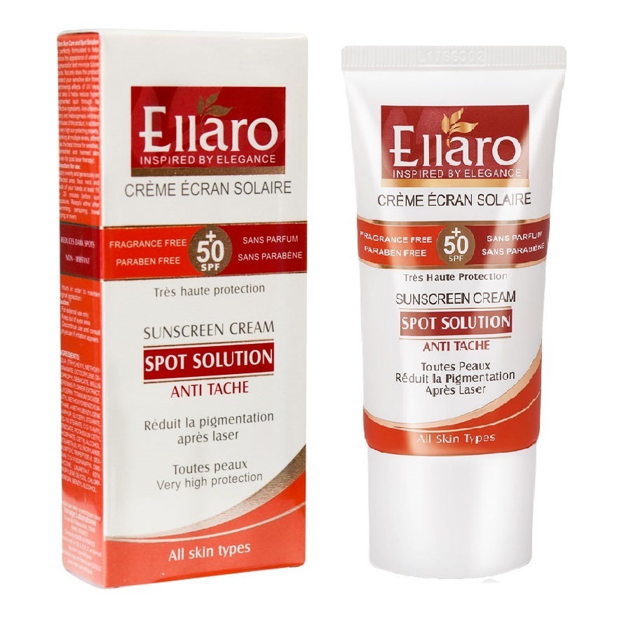 الارو کرم ضد آفتاب ضد لک بی رنگ انواع پوست 40 میل SPF50 اسپات سولوشن