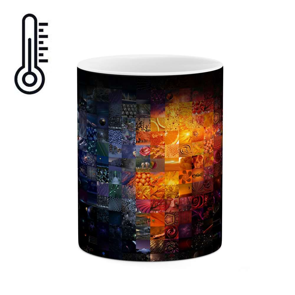 ماگ حرارتی طرح قلب گرافیکی عشق ولنتاین  مدل mgph11419