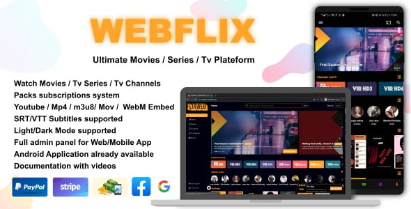 دانلود اسکریپت پرتال فیلم و سریال WebFlix