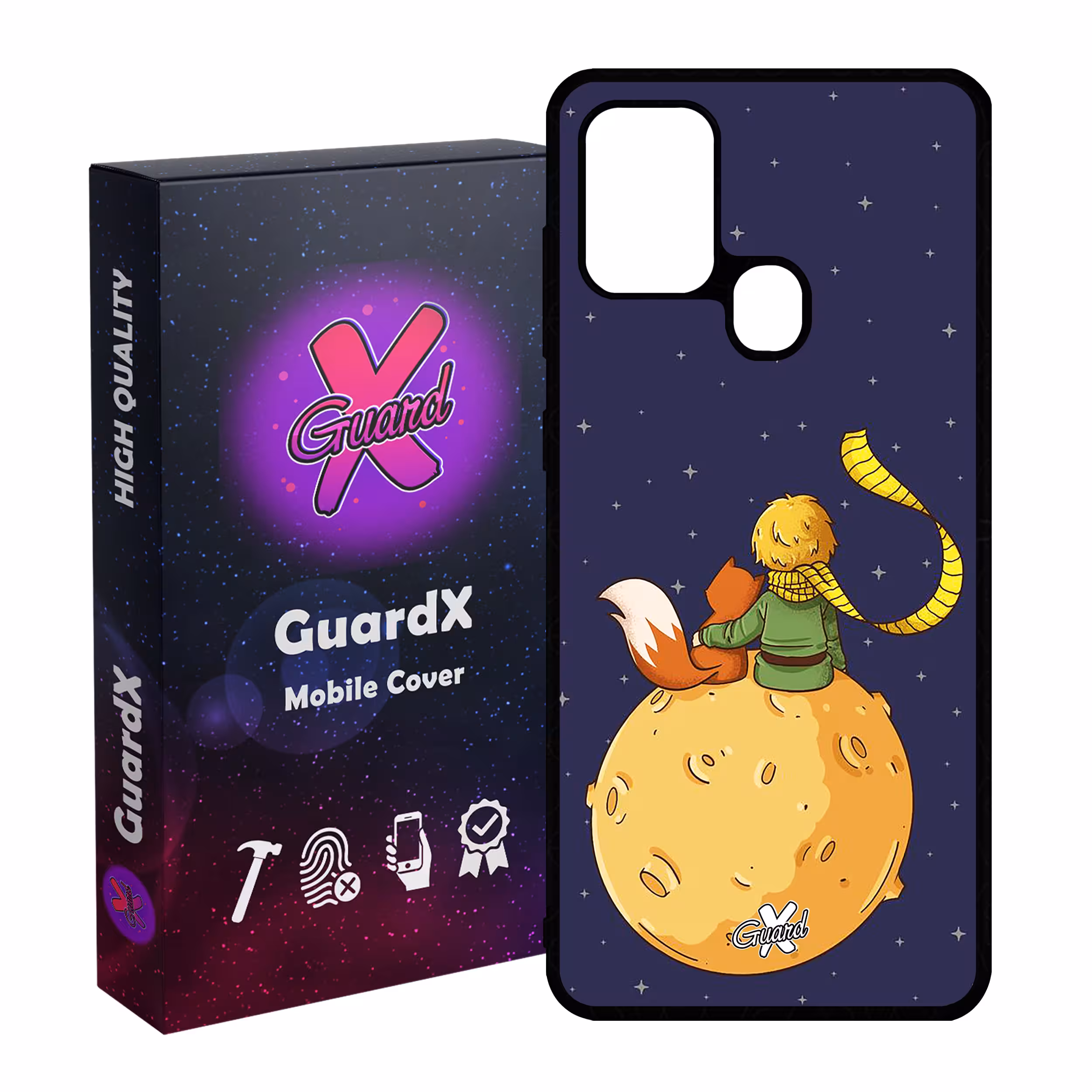 کاور گارد ایکس طرح Little Prince مدل Glass10003 مناسب برای گوشی موبایل سامسونگ Galaxy A21s