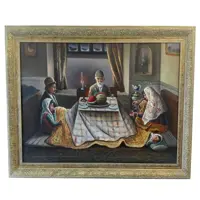 تابلو نقاشی رنگ روغن طرح شب یلدا مدل 3009