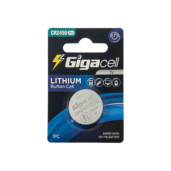 باتری سکه ای CR2450 گیگاسل بسته تکی