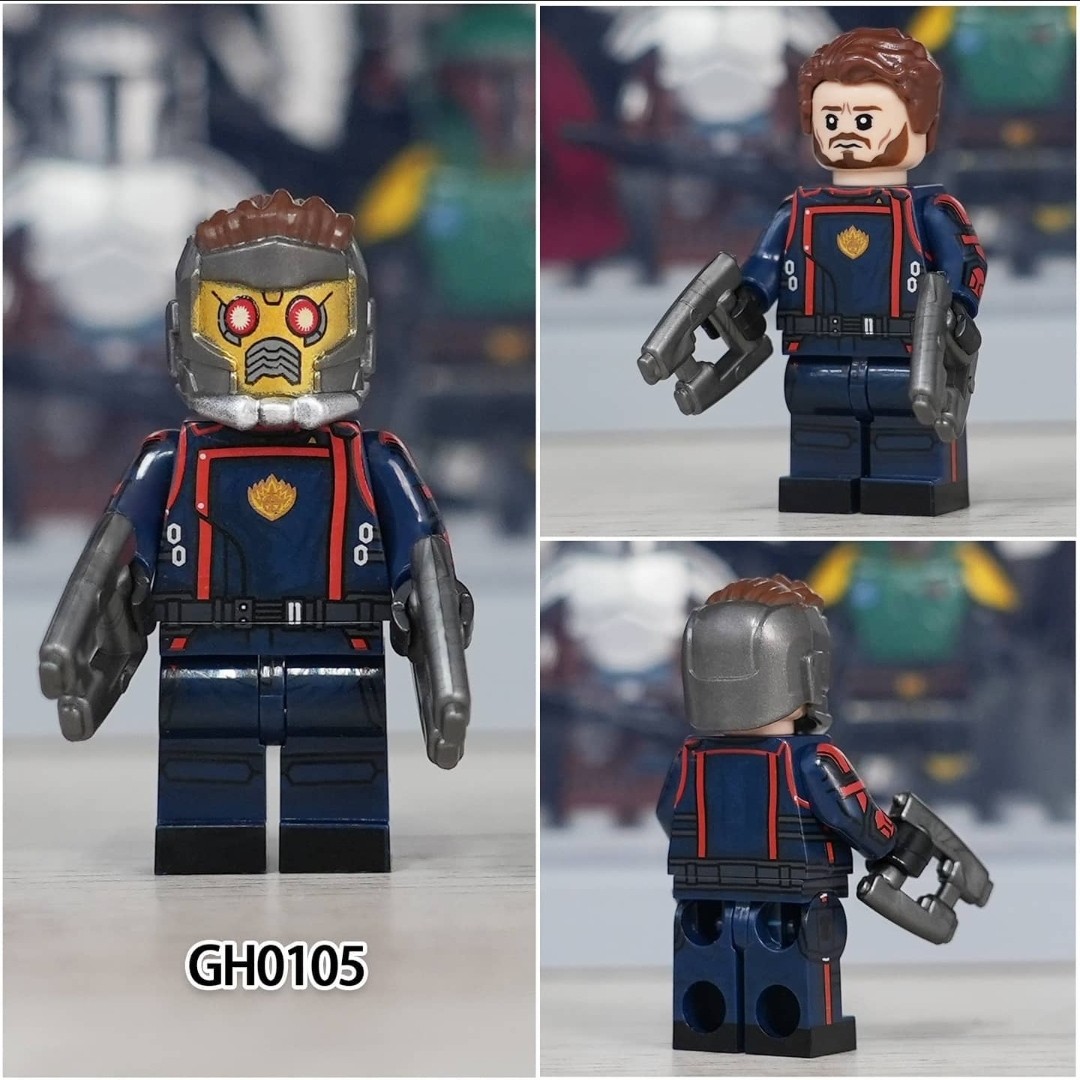 لگو استار لرد با کلاه و مو و سلاح مخصوص سری نگهبانان کهکشان