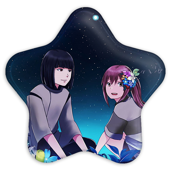 پیکسل خندالو طرح چیهیرو و هاکو انیمه شهر اشباح مدل ستاره ای کد 12104