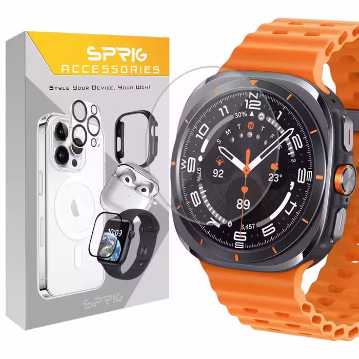 محافظ صفحه نمایش شیشه ای اسپریگ مدل SPG مناسب برای ساعت هوشمند سامسونگ Galaxy watch 7 Ultra | کالا برتری
