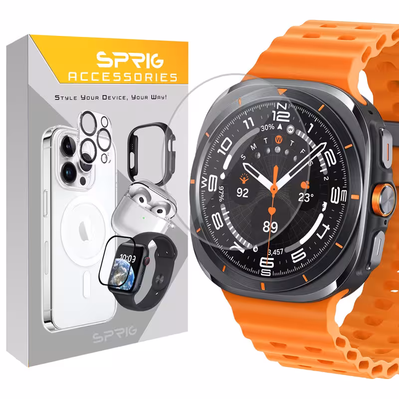 محافظ صفحه نمایش شیشه ای اسپریگ مدل SPG مناسب برای ساعت هوشمند سامسونگ Galaxy watch 7 Ultra | کالا برتری