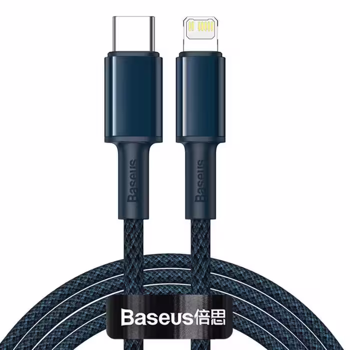 کابل تبدیل USB-C به لایتنینگ باسئوس مدل High Density 20W طول ۱ متر