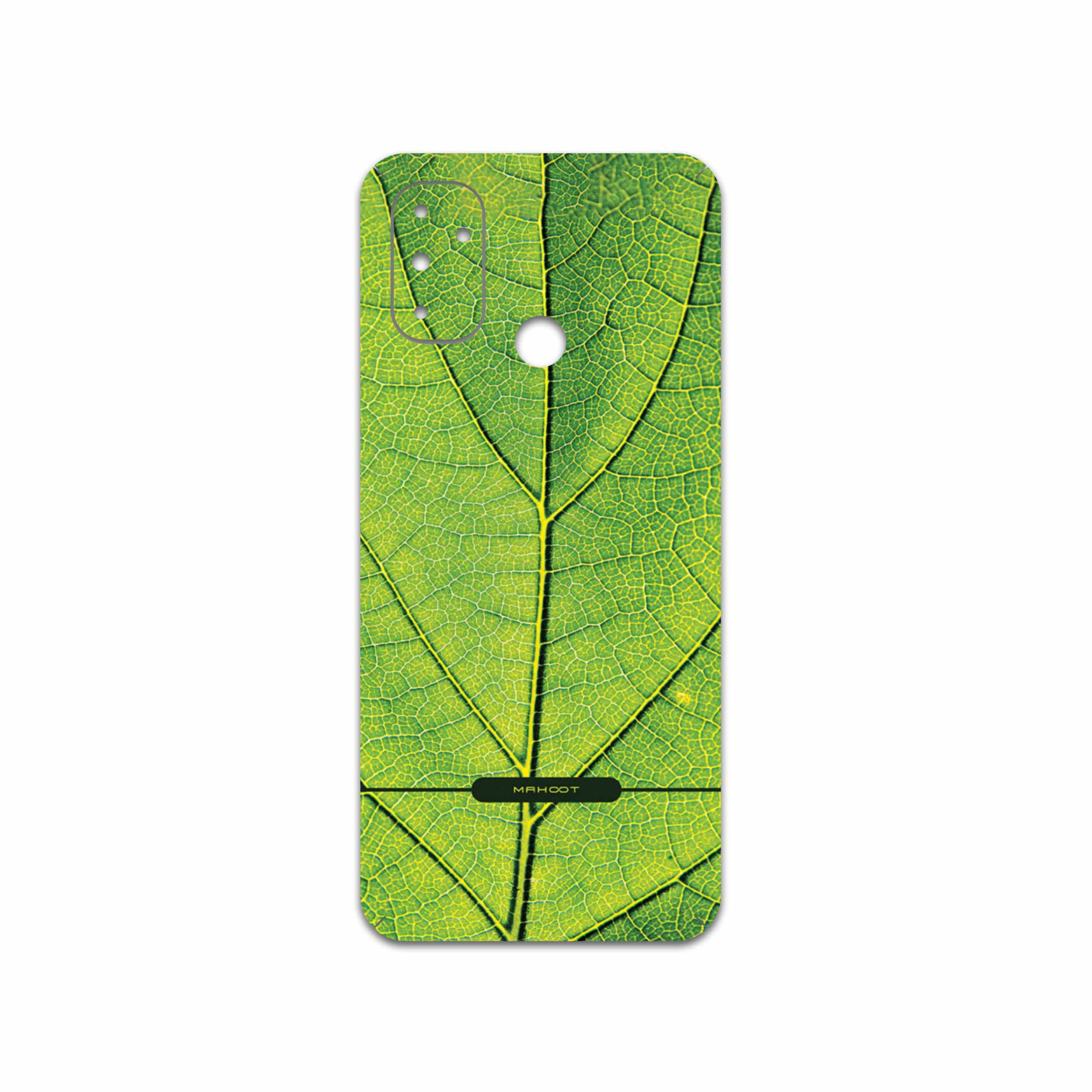 برچسب پوششی ماهوت مدل Leaf-Texture مناسب برای گوشی موبایل وان پلاس Nord N100