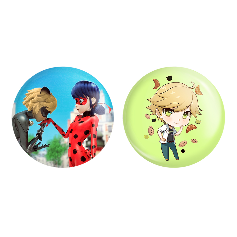 پیکسل خندالو مدل دختر کفشدوزکی و پسر گربه ای کد 34703471 مجموعه 2 عددی