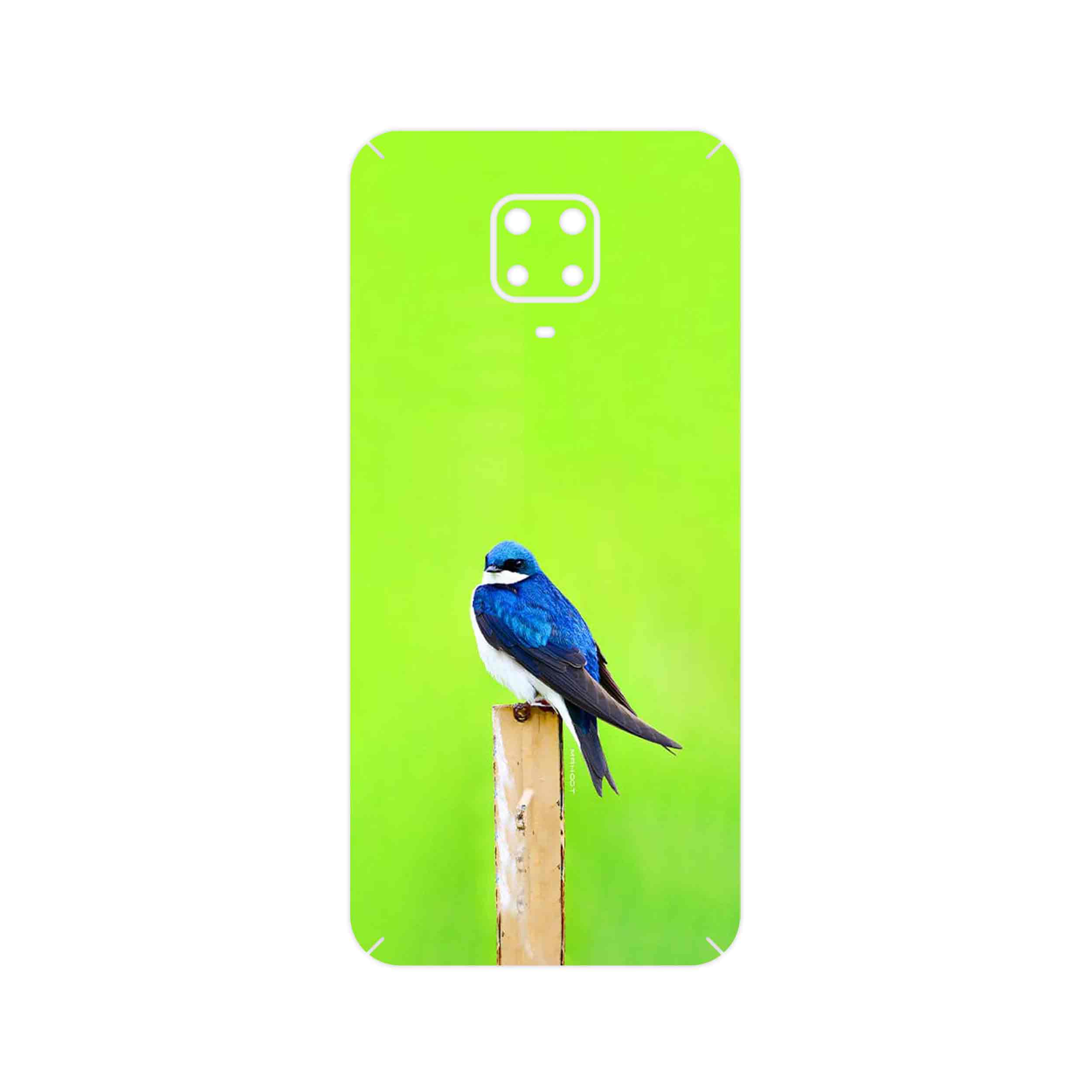 برچسب پوششی ماهوت مدل Bird Swallow مناسب برای گوشی موبایل شیائومی Redmi Note 9 Pro