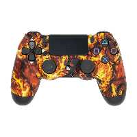 خرید و قیمت دسته پلی استیشن4 طرح جمجمه آتشین هایکپی