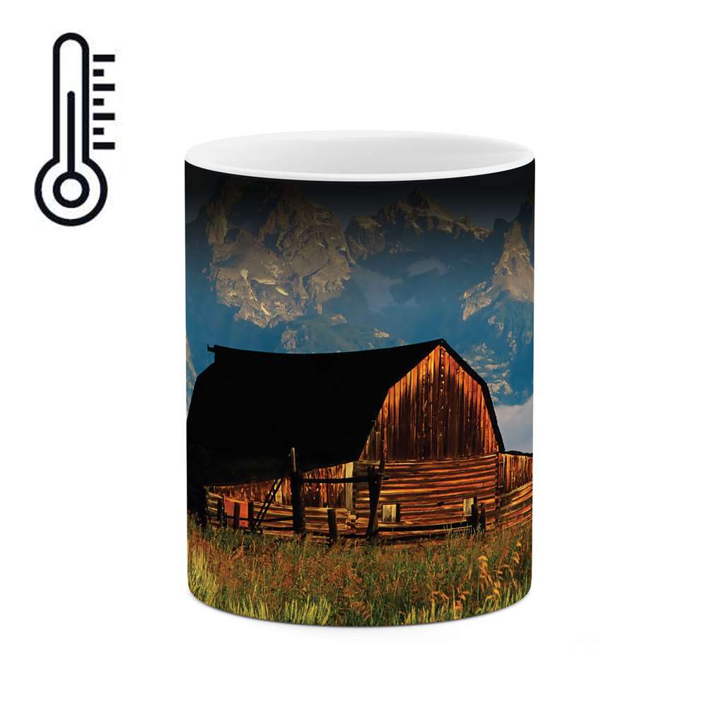 ماگ حرارتی طرح خانه ای در طبیعت مدل mgh04206