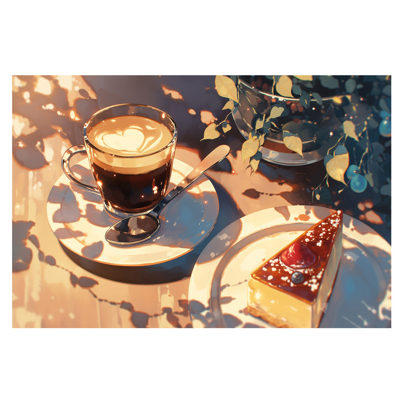 تابلو شاسی مدل کافه قهوه کد CF23 | دنیای قاب