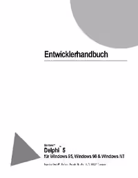 خرید و دانلود نسخه کامل کتاب Entwicklerhandbuch: Borland Delphi 5 für Windows 95, Windows 98 &amp; Windows NT