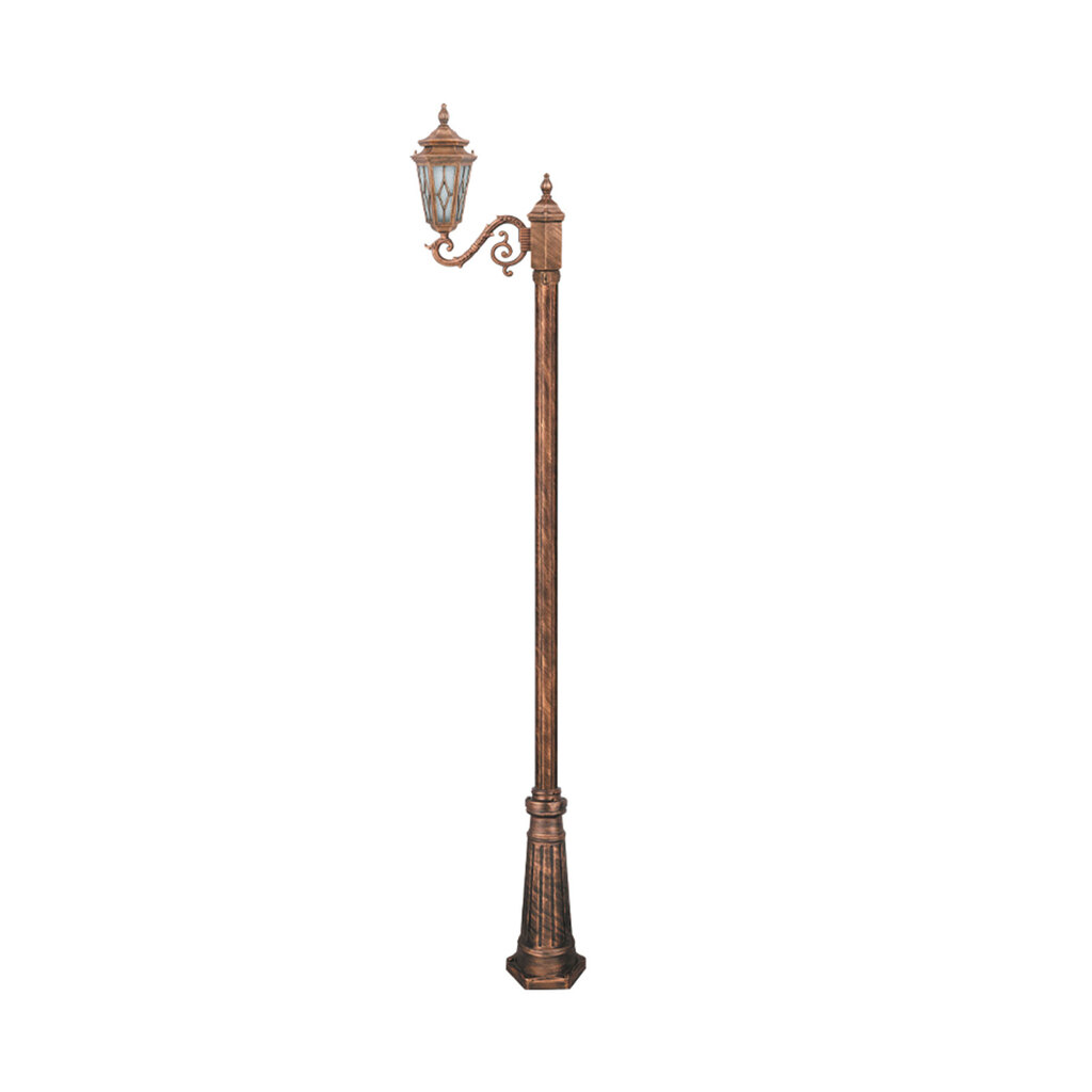 چراغ تکشاخه پارکی تکشیدفام مدل معبد ویسپر کد 91200-16-7412