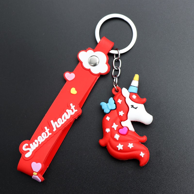 سرکلیدی سیلیکونی تک شاخ قرمز 32774