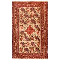 گلیم قدیمی دستباف دو متری سی پرشیا کد 187403