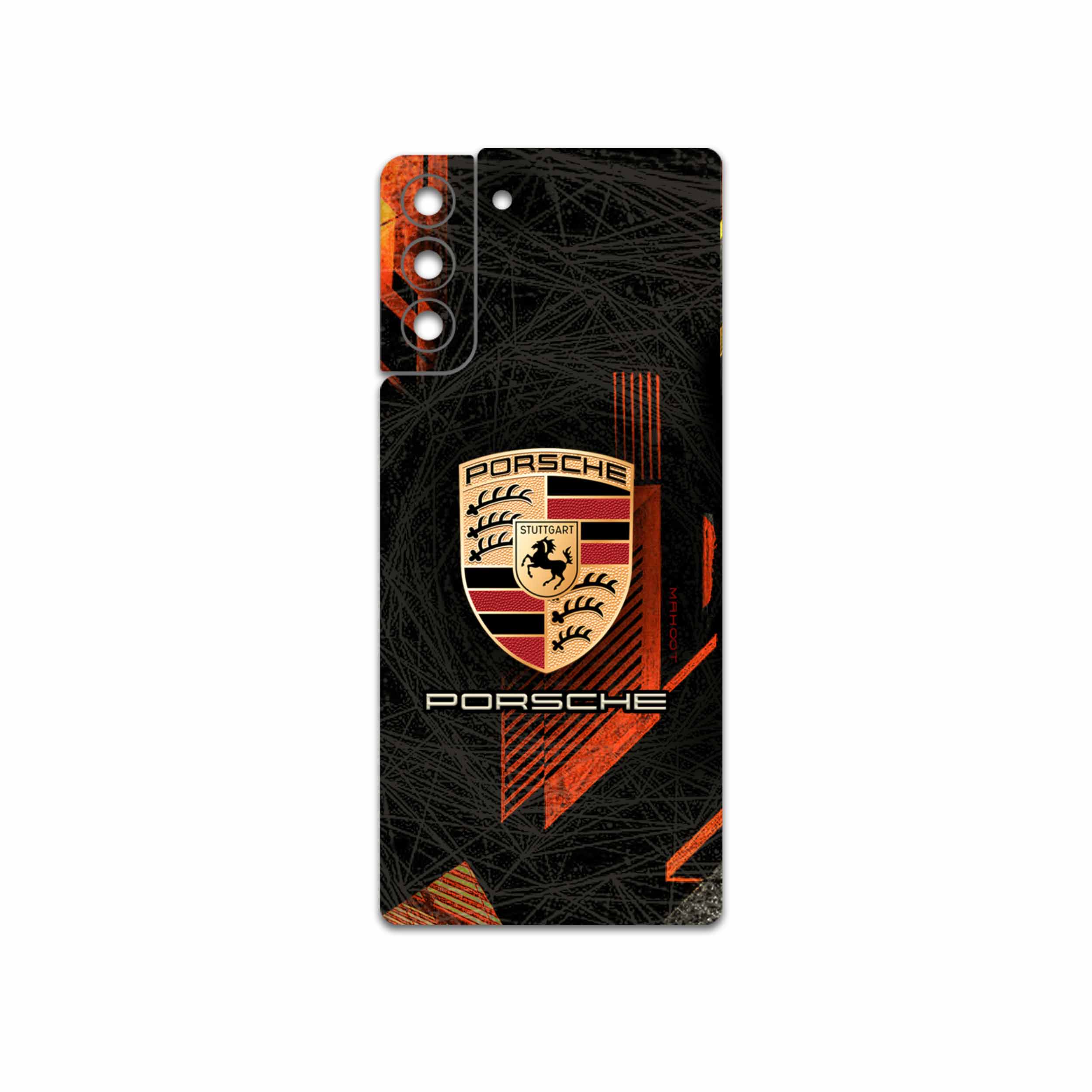 برچسب پوششی ماهوت مدل Porsche-Logo مناسب برای گوشی موبایل سامسونگ Galaxy S21 Plus 5G