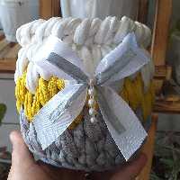 سبد تریکو  استوانه ای جامدادی