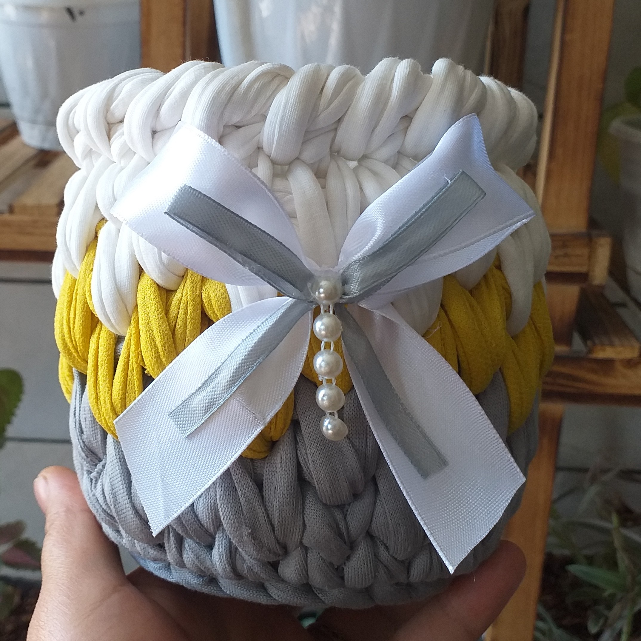 سبد تریکو  استوانه ای جامدادی