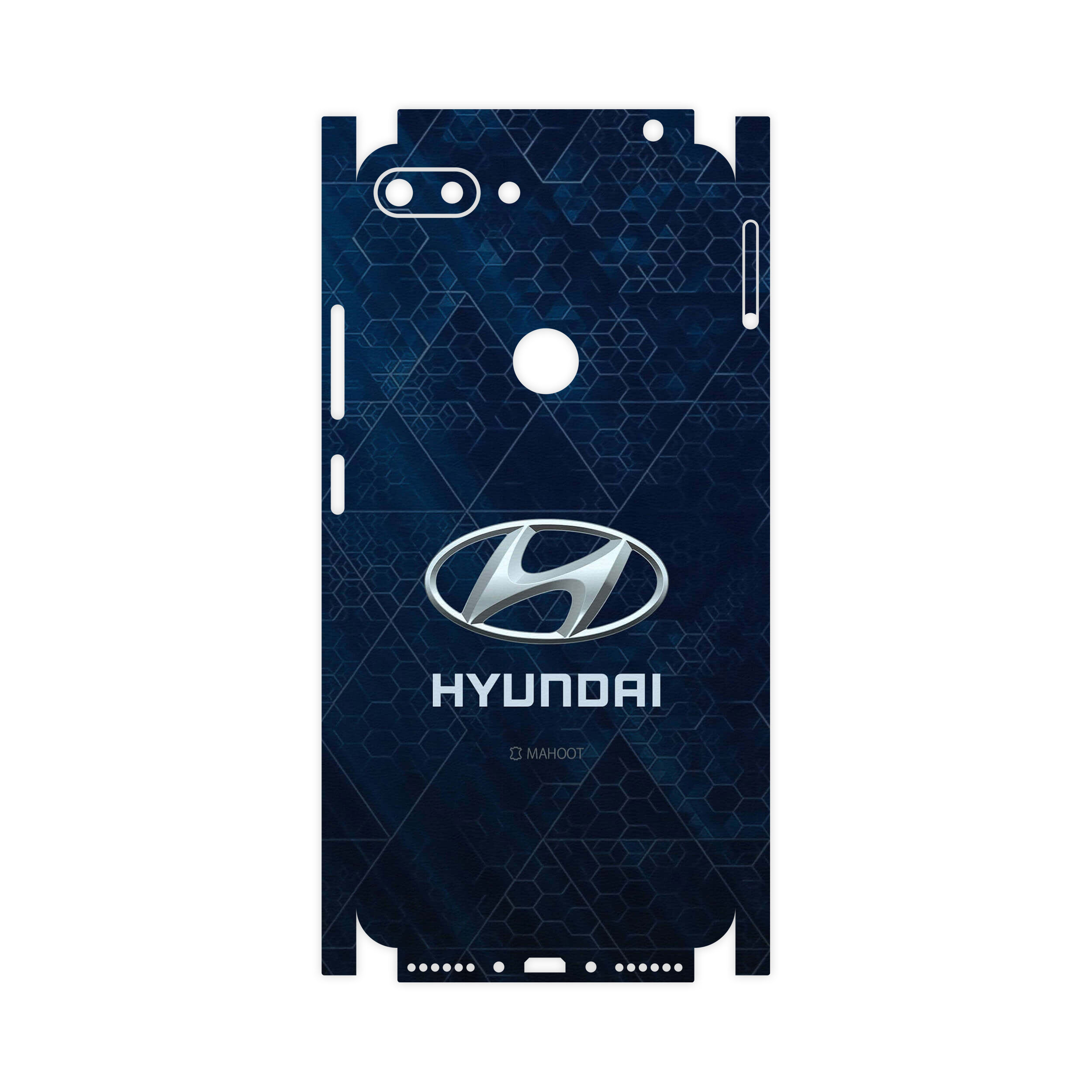 برچسب پوششی ماهوت مدل Hyundai-Logo-FullSkin مناسب برای گوشی موبایل جی پلاس T10