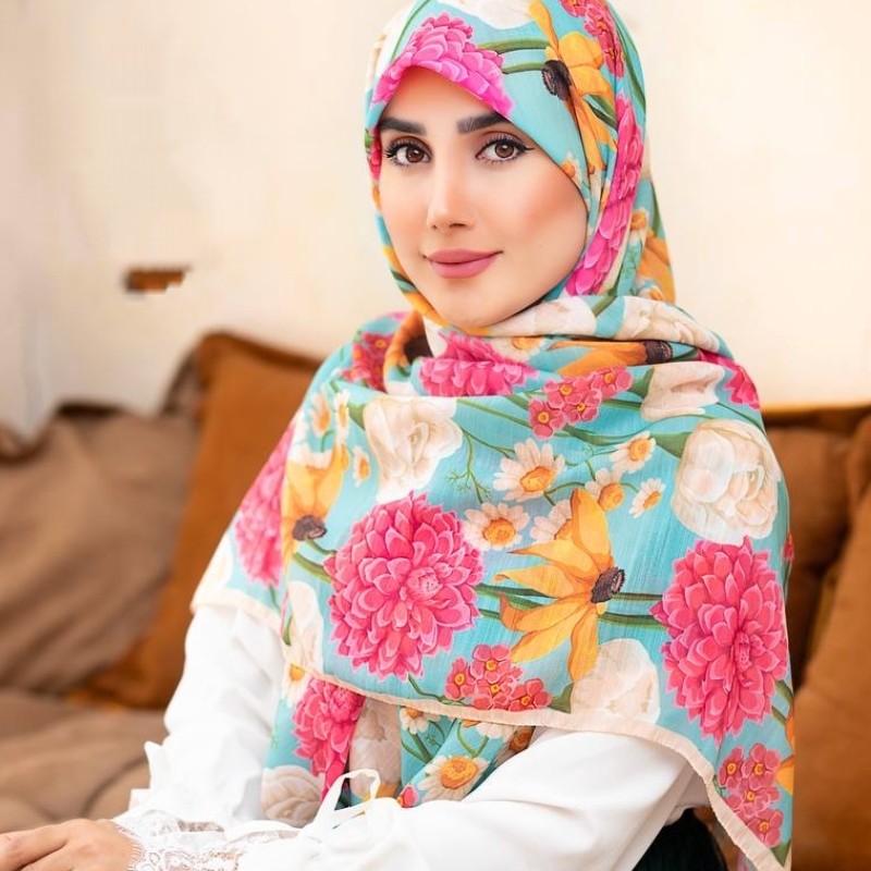 روسری گل درشت سوپرنخ