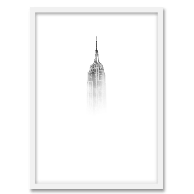 تابلو مدل دکوراتیو طرح معماری مدرن امپایر استیت کد TA1215W