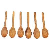 قاشق چوبی مدل 190 مجموعه 6 عددی