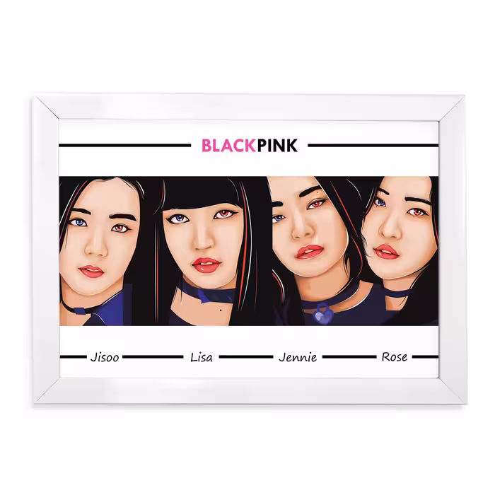 تابلو طرح black pink کد 65880