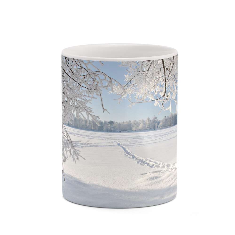 ماگ کاکتی طرح منظره برفی مدل mgh18496