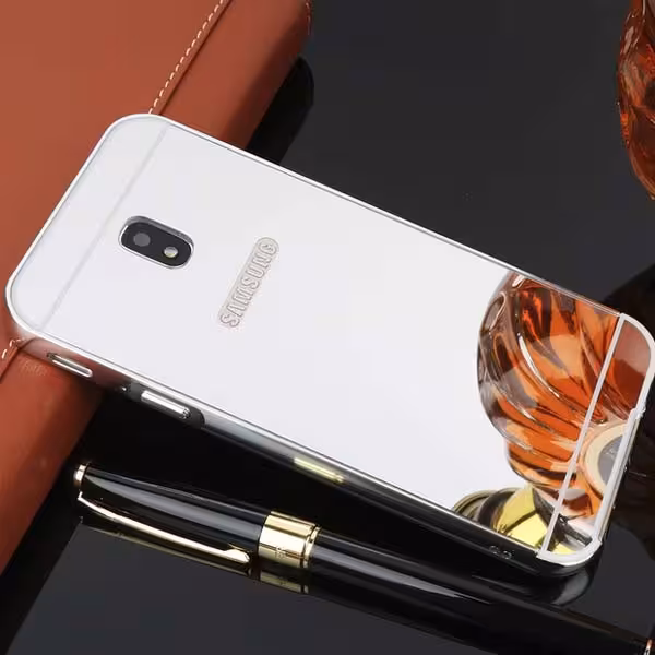 قاب آینه‌ای دور فلزی موبایل سامسونگ J3 Pro