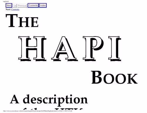 خرید و دانلود نسخه کامل کتاب etc. The HAPI Book. A Description of the HTK Application Programming Interface, Version 1.4