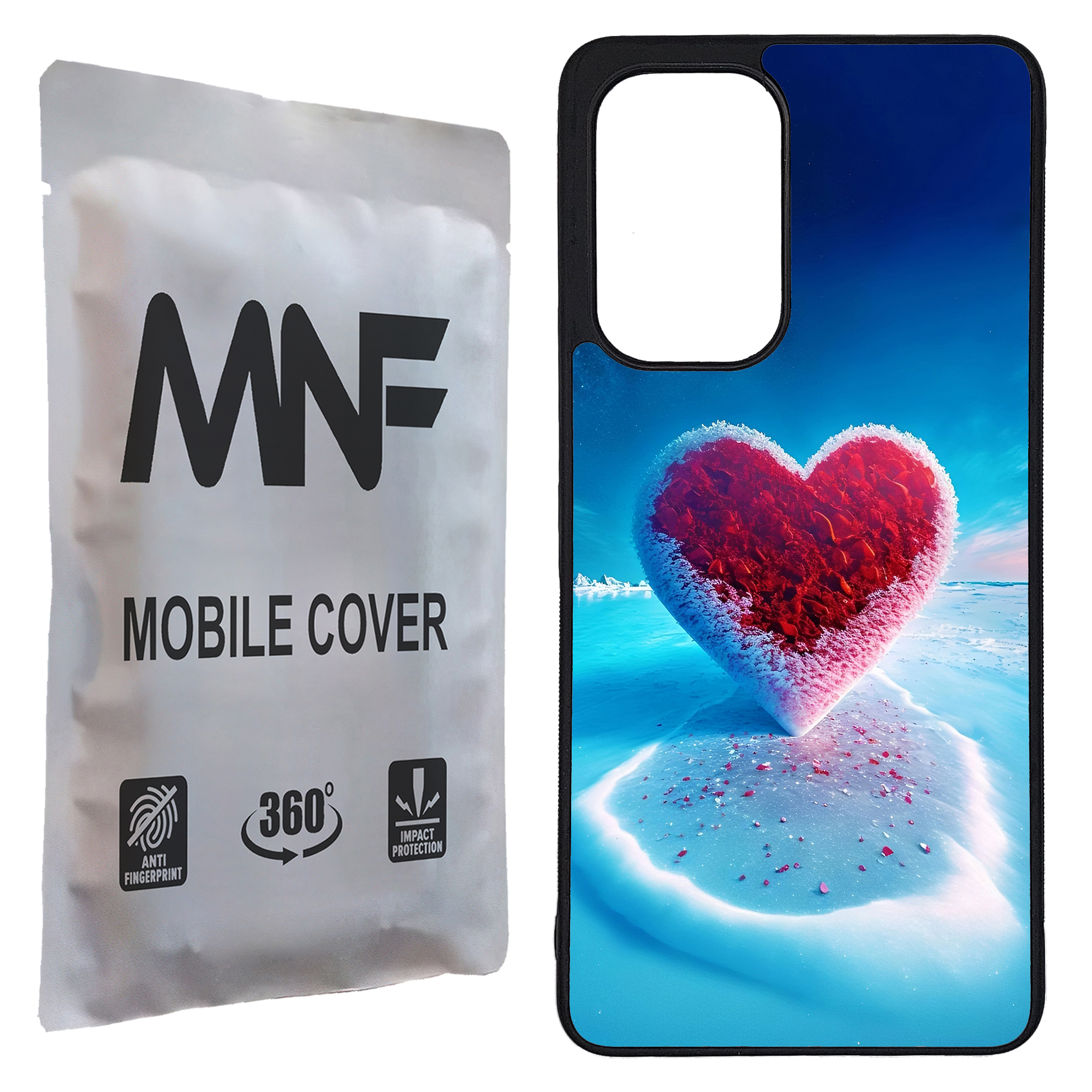 کاور ام ان اف طرح قلب یخی کد P-041 مناسب برای گوشی موبایل سامسونگ Galaxy A53 / A53 5G