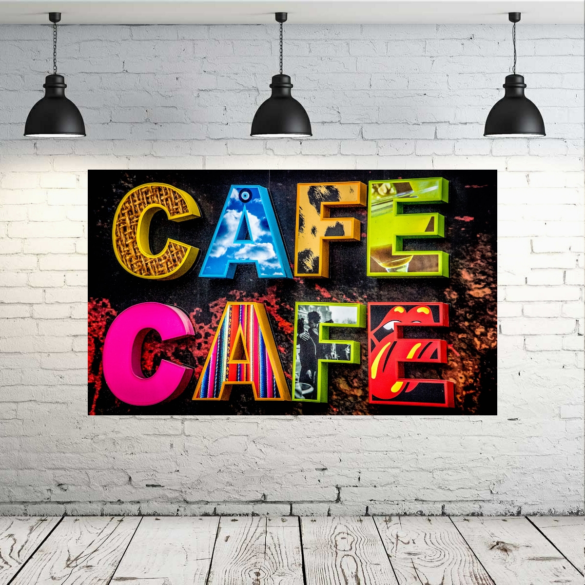 تابلو بوم طرح کافی مدل هنری کد BH173