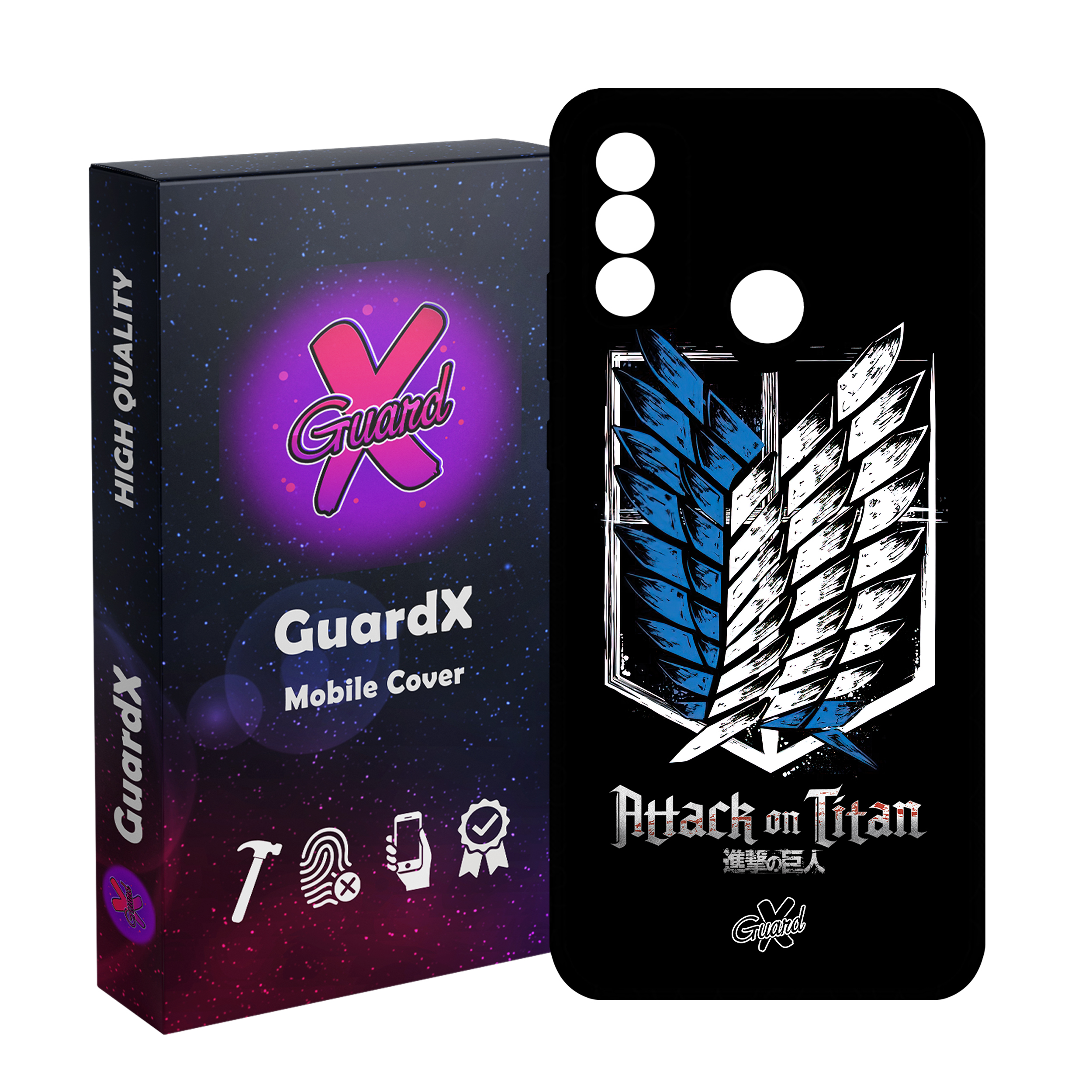 کاور گارد ایکس طرح Attack on Titan Anime مدل Glass10448 مناسب برای گوشی موبایل هوآوی P Smart 2020