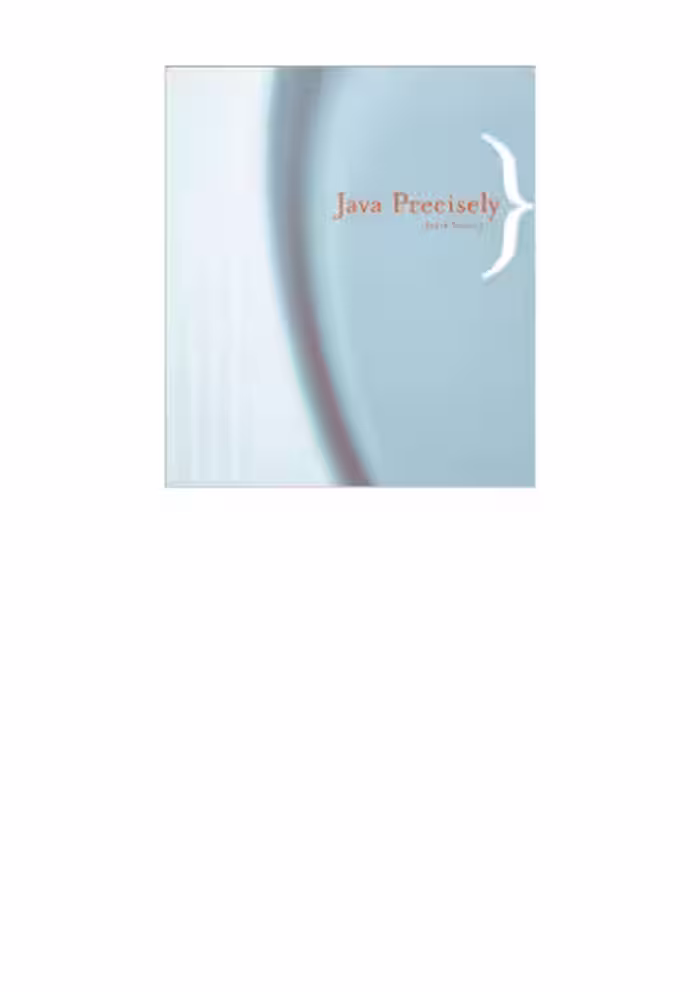 خرید و دانلود نسخه کامل کتاب Java Precisely