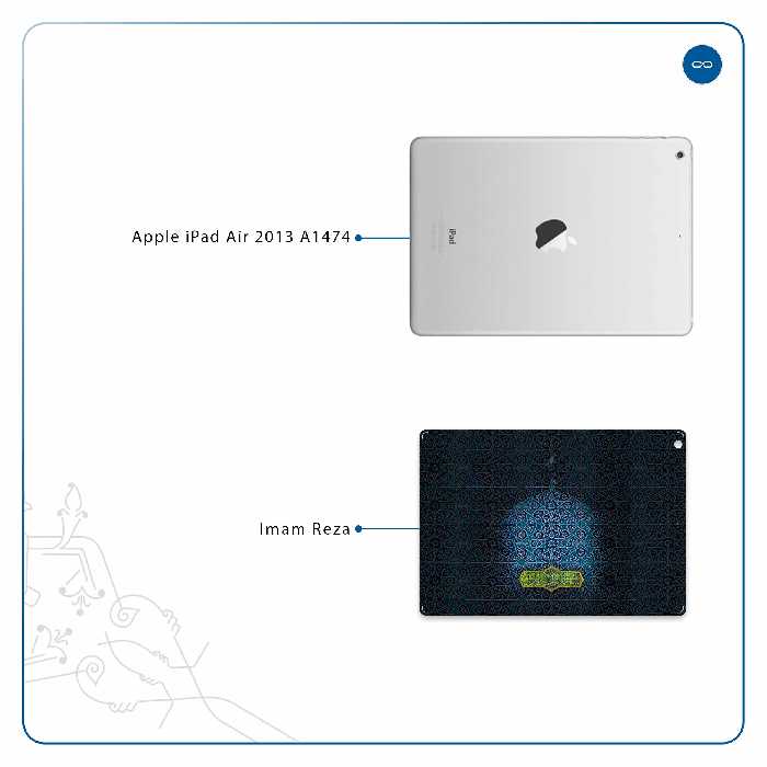 برچسب پوششی ماهوت مدل Imam Reza مناسب برای تبلت اپل iPad Air 2013 A1474