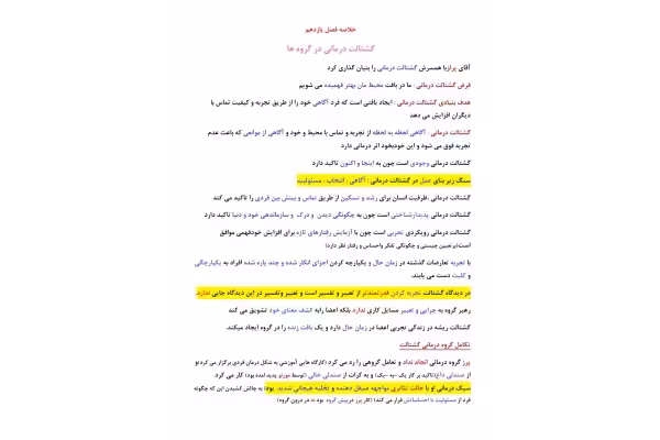 جزوه خلاصه فصل 11 کتاب نظریه و کاربست مشاوره گروهی جرالد کری - کتابخانه مجازی واتیکان