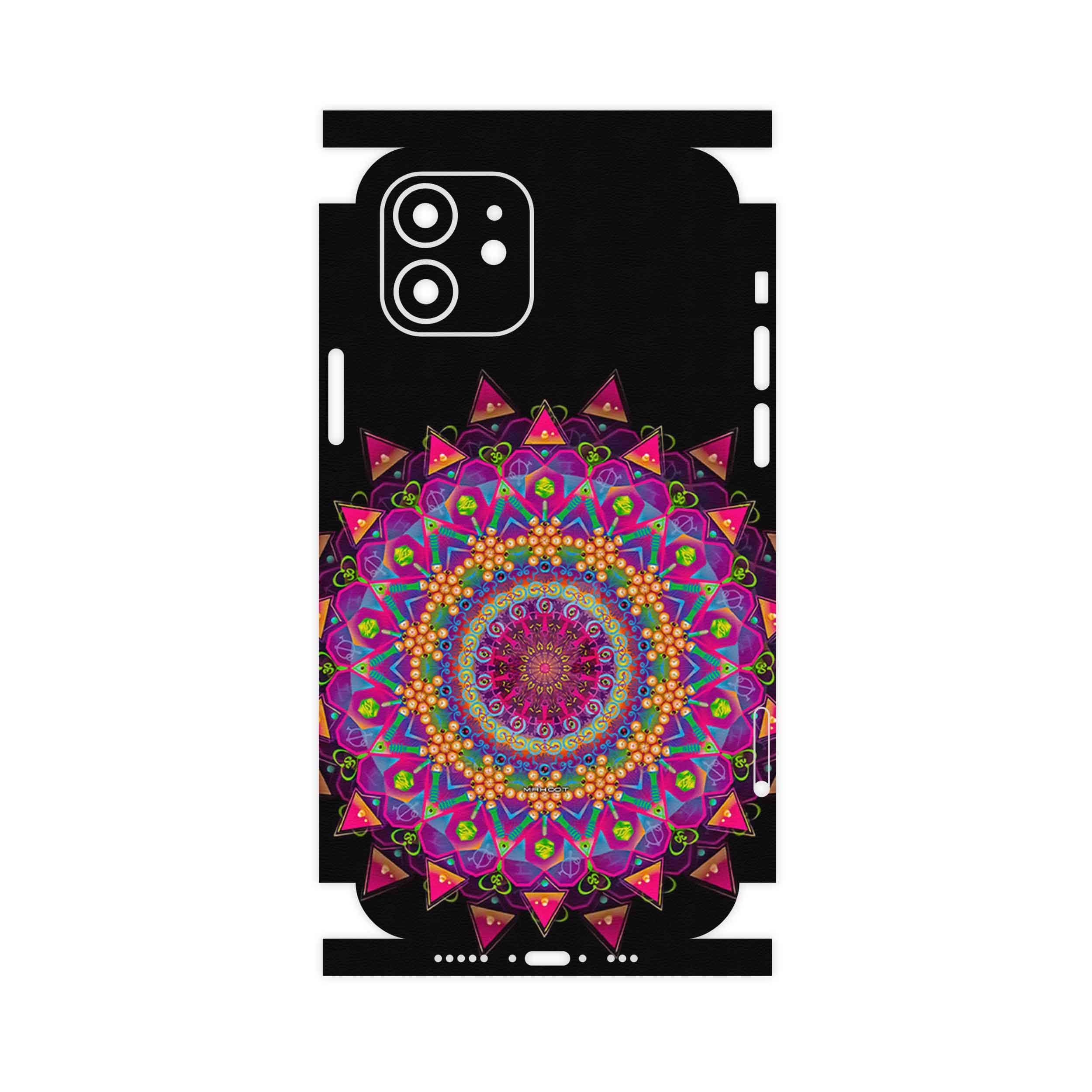 برچسب پوششی ماهوت مدل Mandala Design 5-FullSkin مناسب برای گوشی موبایل اپل iPhone 12