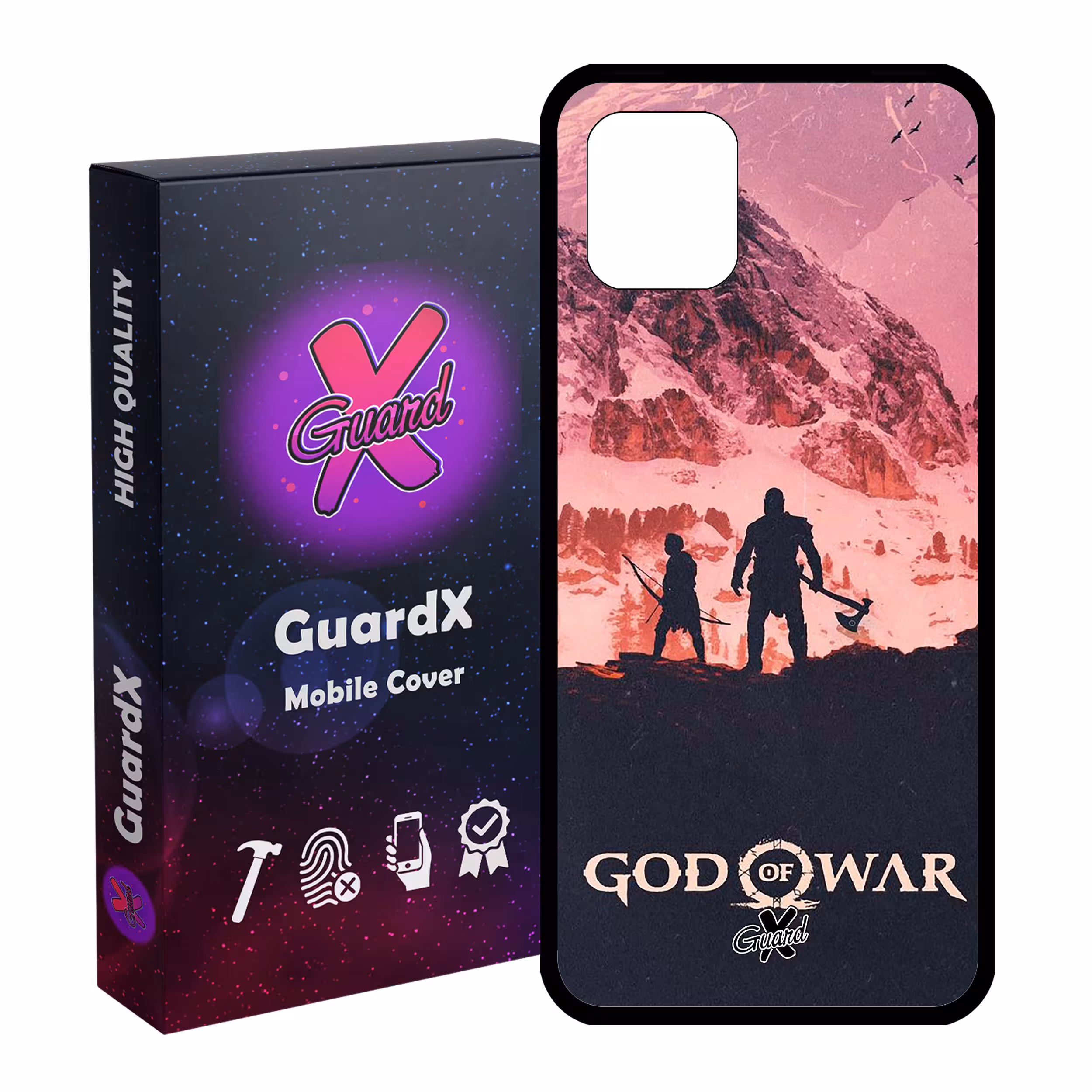 کاور گارد ایکس طرح God of War مدل Glass10075 مناسب برای گوشی موبایل سامسونگ Galaxy Note 10 Lite