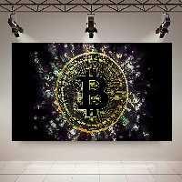 تابلو بوم طرح بیت کوین کد AR2440
