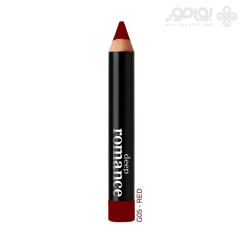 رژ لب مدادی دیپ رومنس شماره G05 رنگ RED