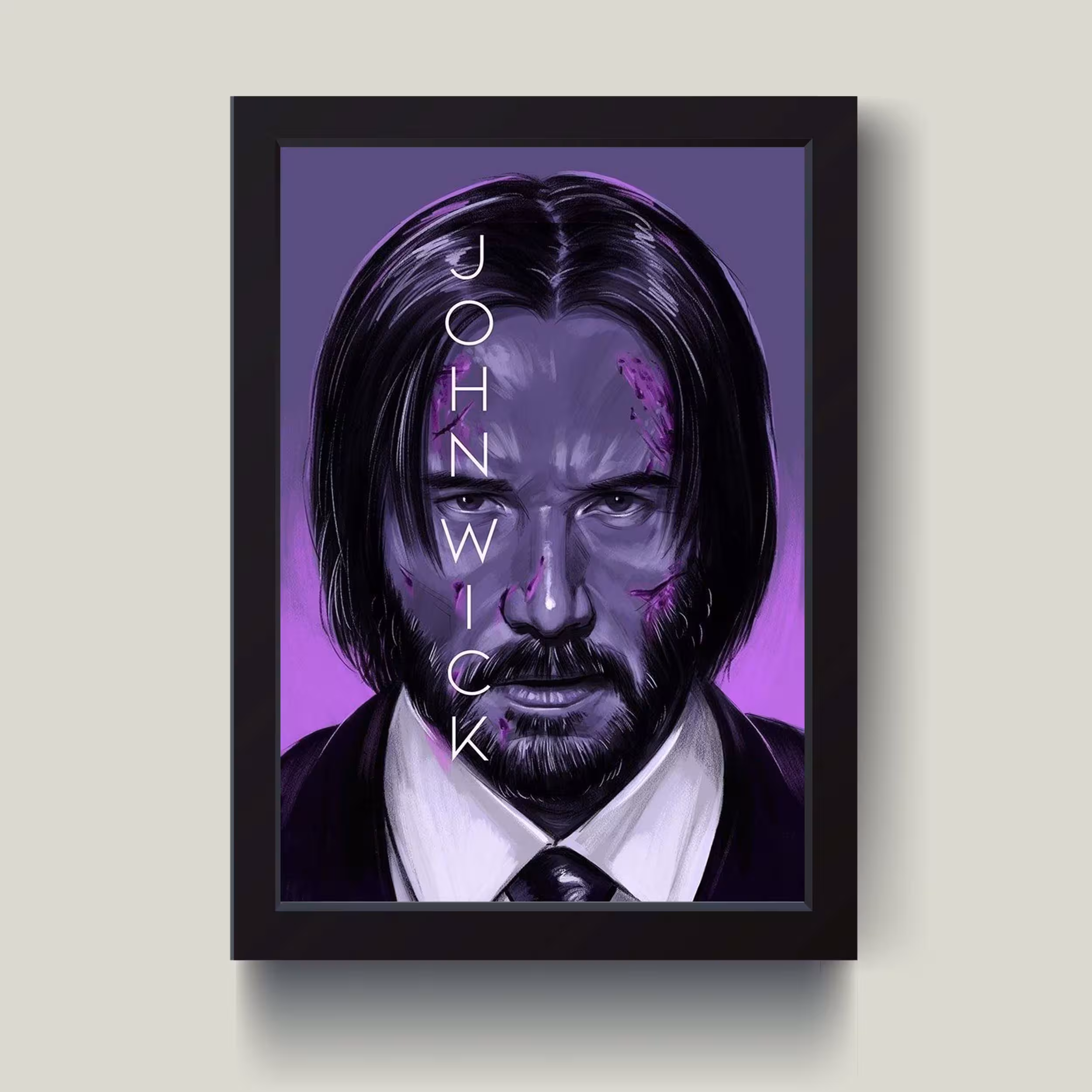 تابلو مدل جان ویک Keanu Reeves کدS0105-b