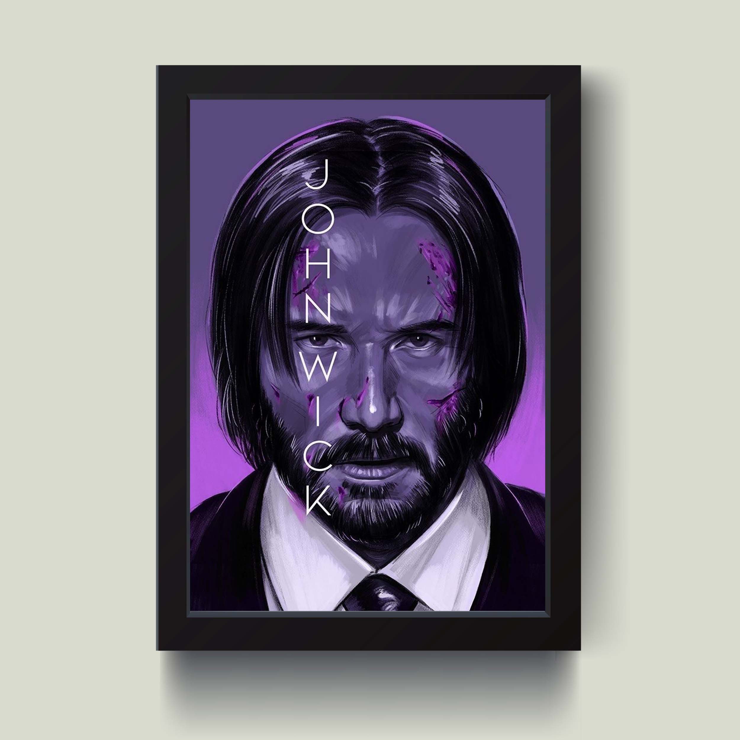 تابلو مدل جان ویک Keanu Reeves کدS0105-b